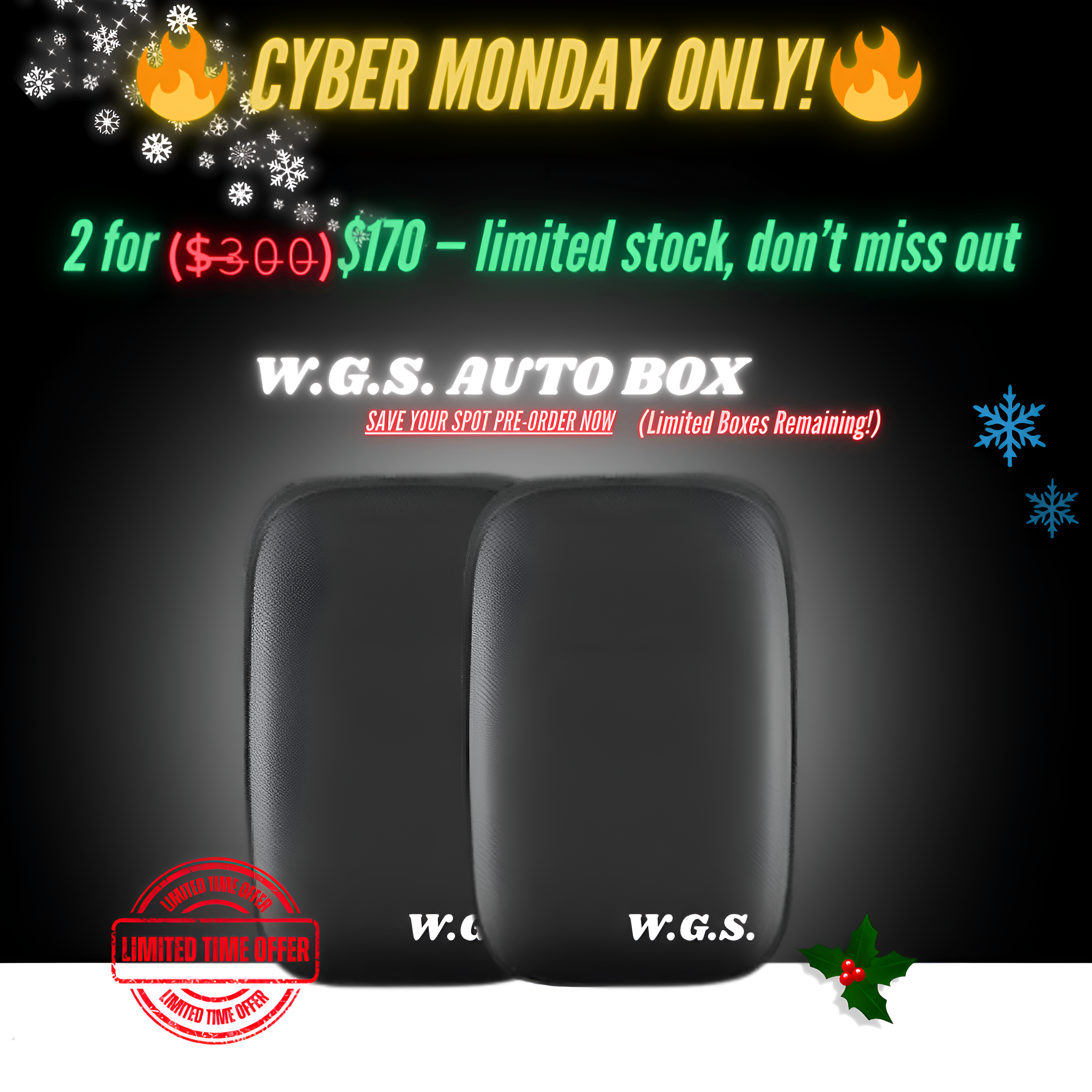 Cyber Monday Duo Drop | 2 for (̶$̶3̶0̶0̶)̶ $170 — SAVE $130 limited stock, don’t miss out